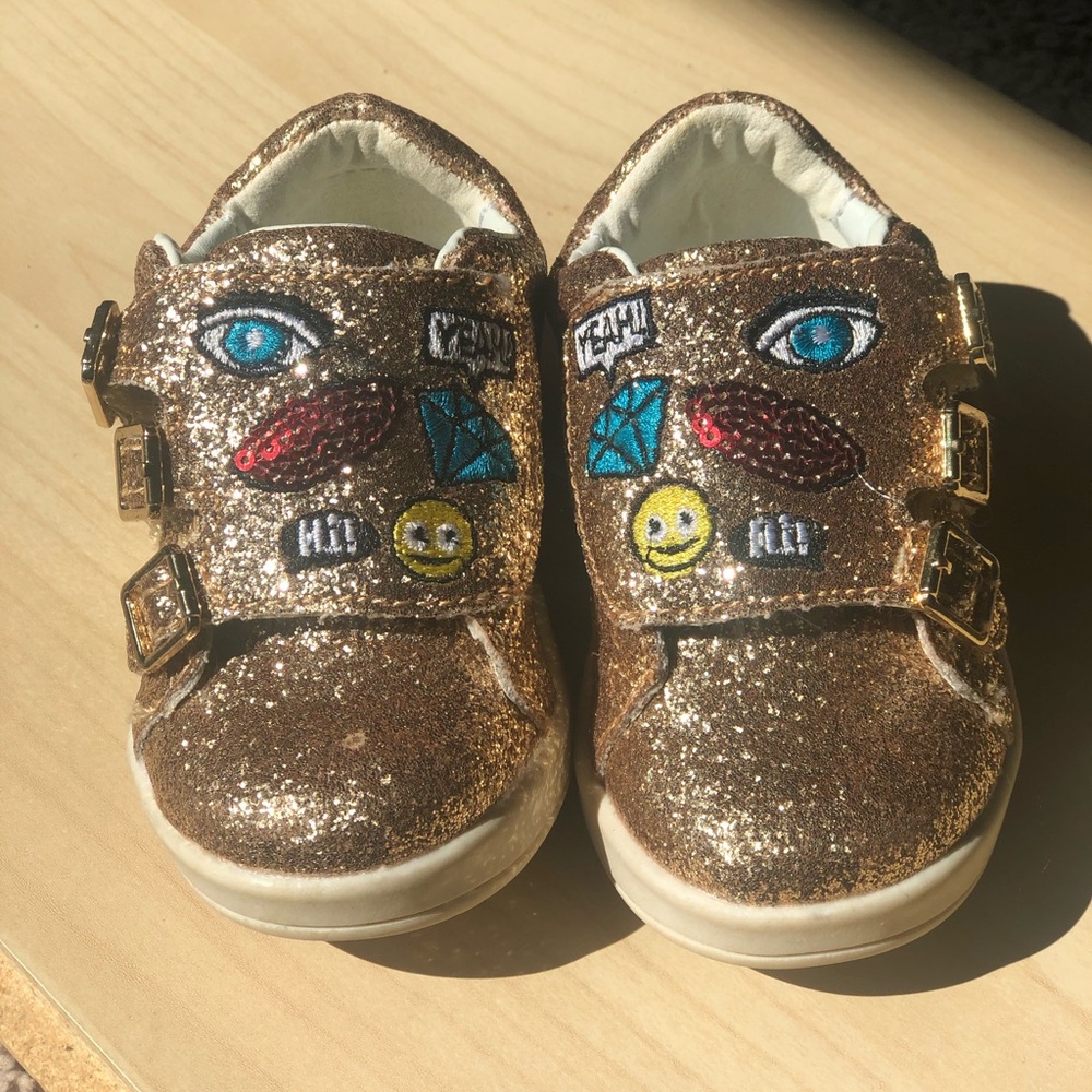 Sam Edelman Glitter Gold girls shoes